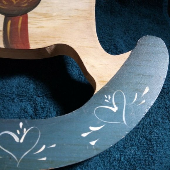 Vintage Hand Painted Rocking Horse Decor - Picture 6 of 6